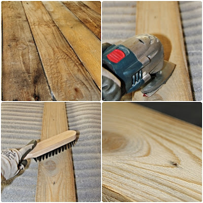 postarzanie mebli - szczotkowanie