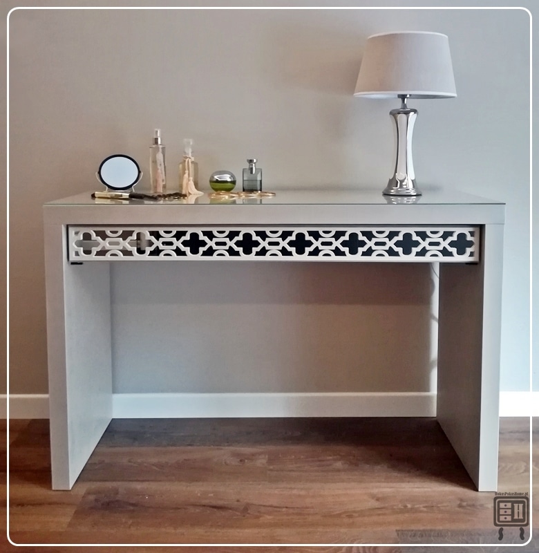 toaletka lustrzana IKEA ikea malm po metamorfozie