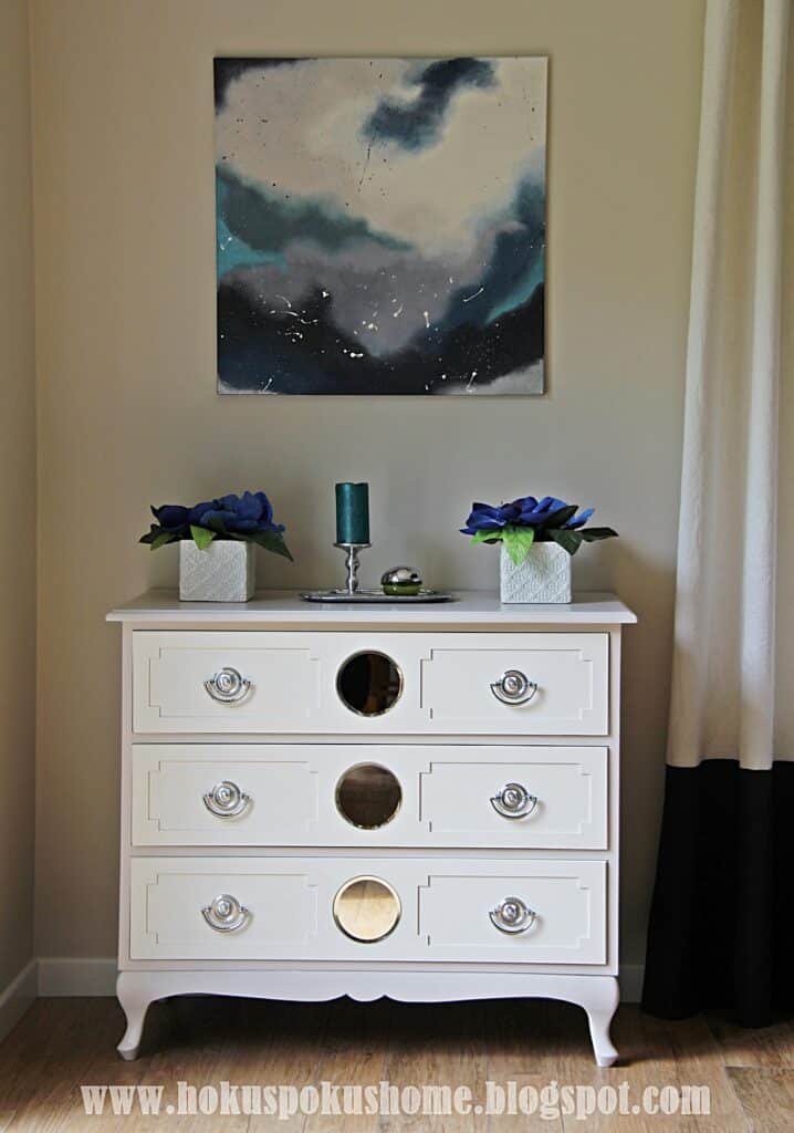 komoda glomur z lustrami