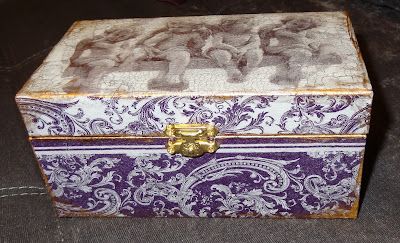 Szkatułka - decoupage serwetkowy - zdjęcie