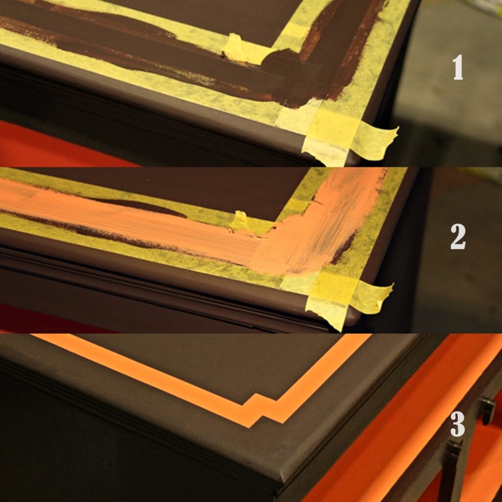 Malowanie pasków bez zacieków - krok po kroku - zdjęcie
