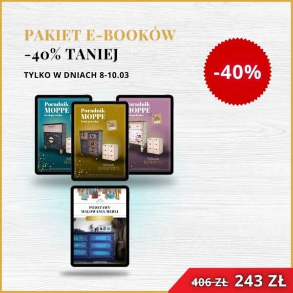 Pakiet -40% E-book + Poradniki Moppe Krok po kroku