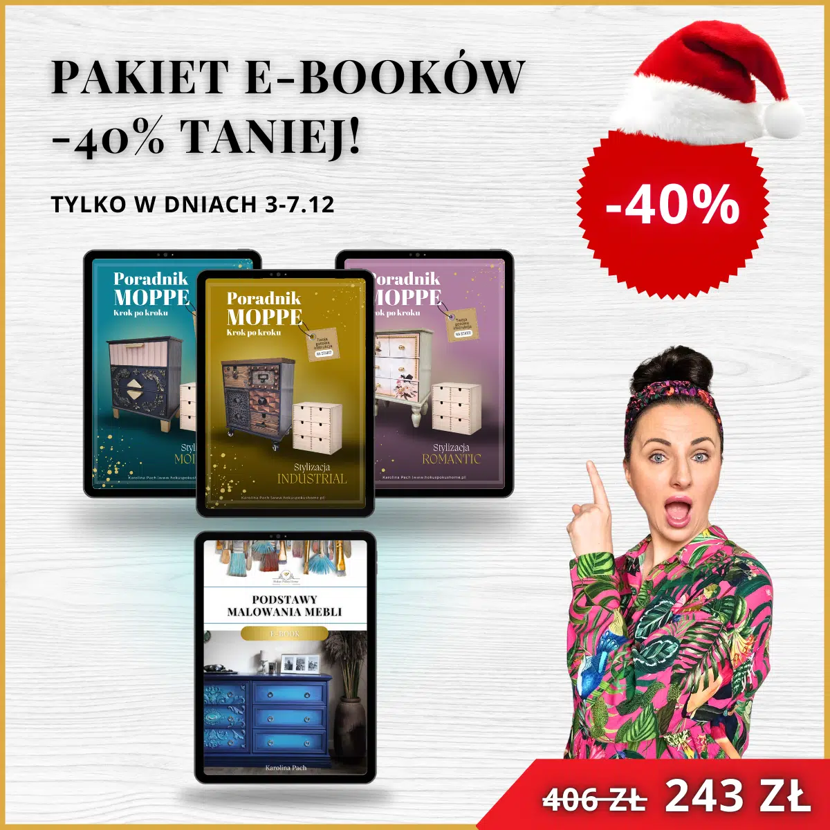 Pakiet -40% E-book + Poradniki Moppe Krok po kroku