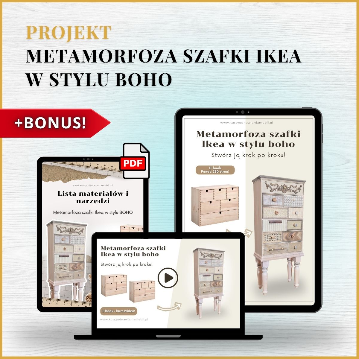Metamorfoza Szafki Ikea w stylu Boho